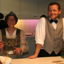 Blick in die Küche.